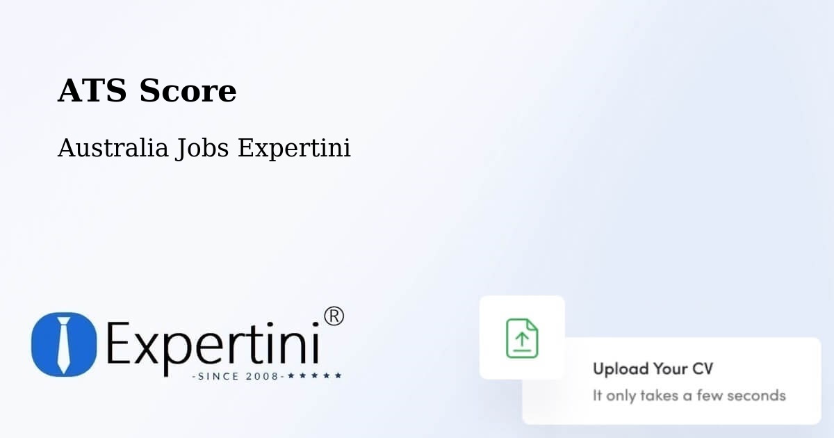 Resume ATS Score & Job Description Match Tool – Spring Hill - Australia Jobs Expertini